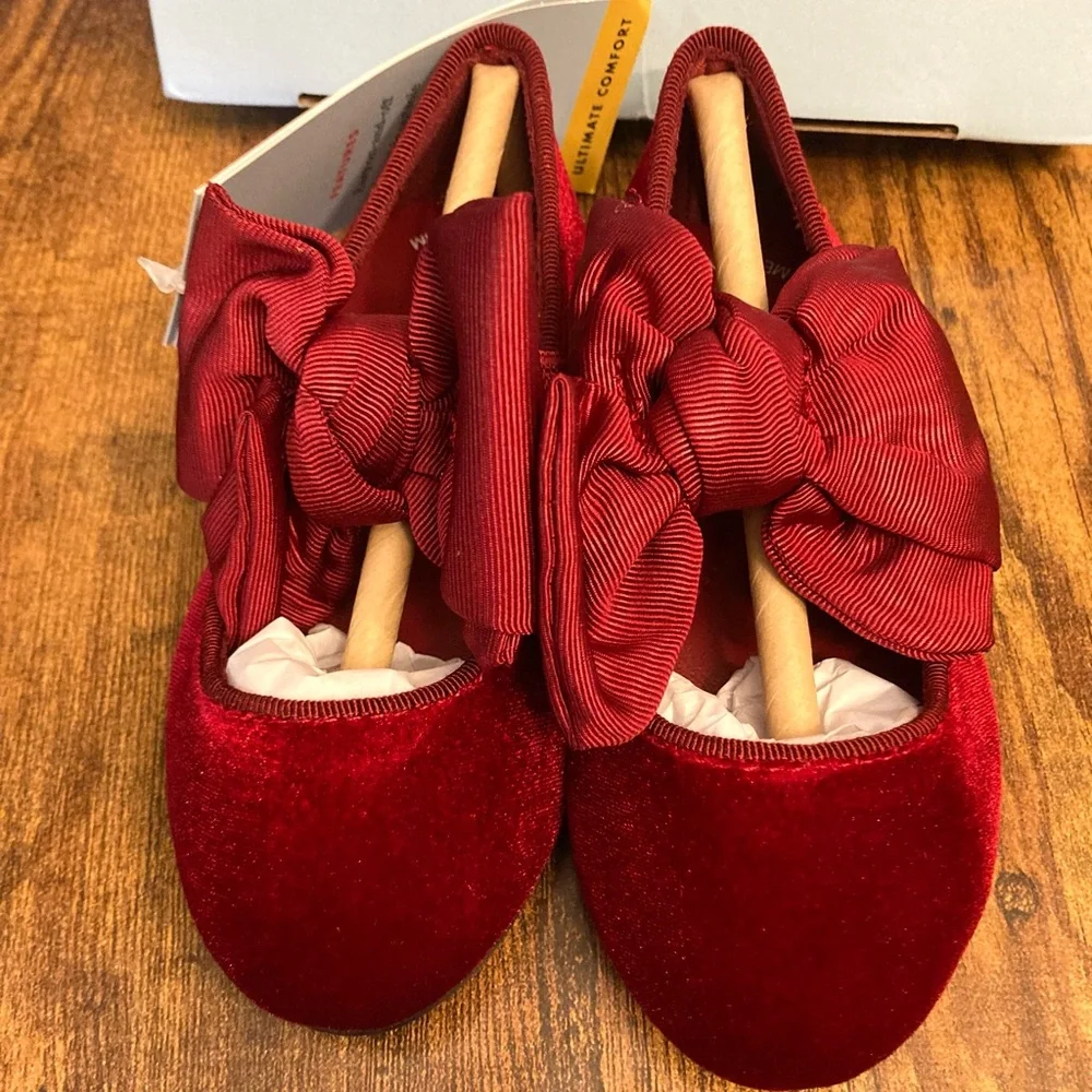 Toddler Girls' Chloe Mary Jane Flats - Cat & Jack™ Red Size 6T New